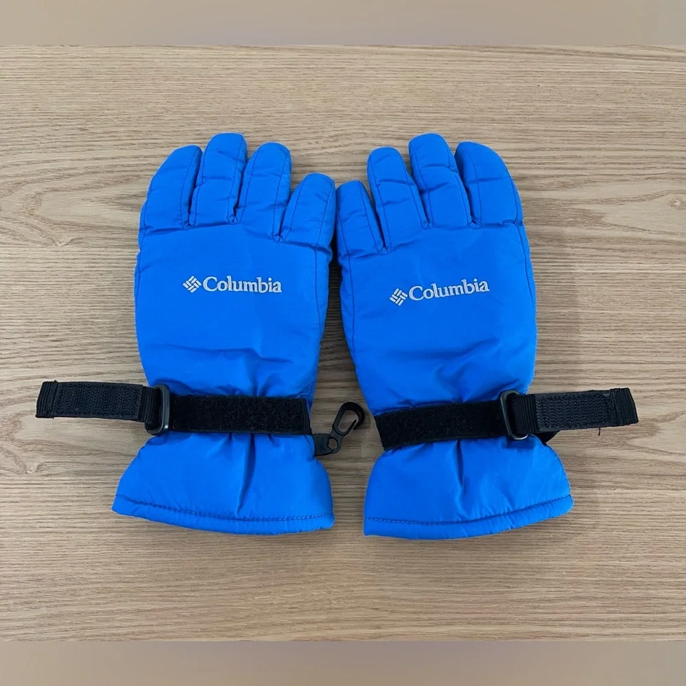 COLUMBIA Whirlibird Winter Gloves Skiing Snowboarding Size Youth M Blue